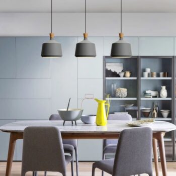 Đèn thả trần trang trí nhiều màu đuôi gỗ tinh tế HL6171