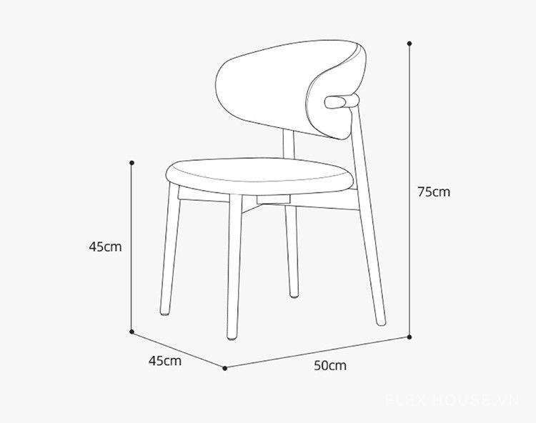 Ghế bàn ăn đa sắc trang trí sang trọng LXY3169