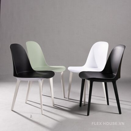 Ghế cà phê ngoài trời bằng nhựa đúc Minimalist GAI51