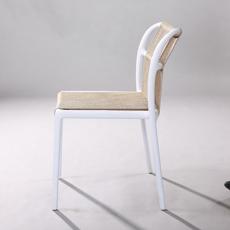 Ghế tựa lưng khung nhựa dây đan sáng tạo ST3038