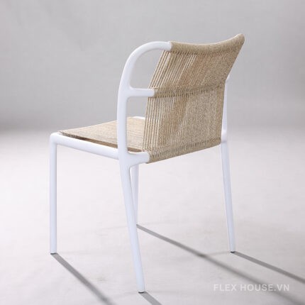 Ghế tựa lưng khung nhựa dây đan sáng tạo ST3038