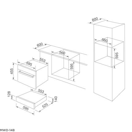 Ngăn giữ nóng có chức năng hẹn giờ Malloca MWD-14B