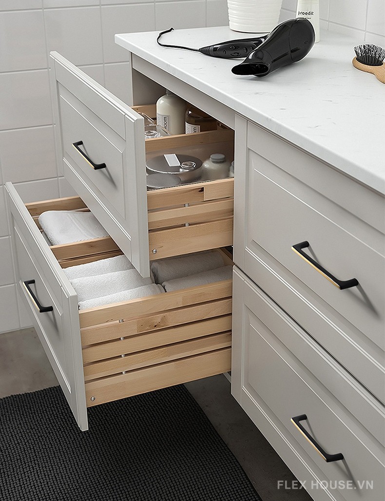 Tay nắm tủ bếp bằng đồng tối giản hiện đại CH6725
