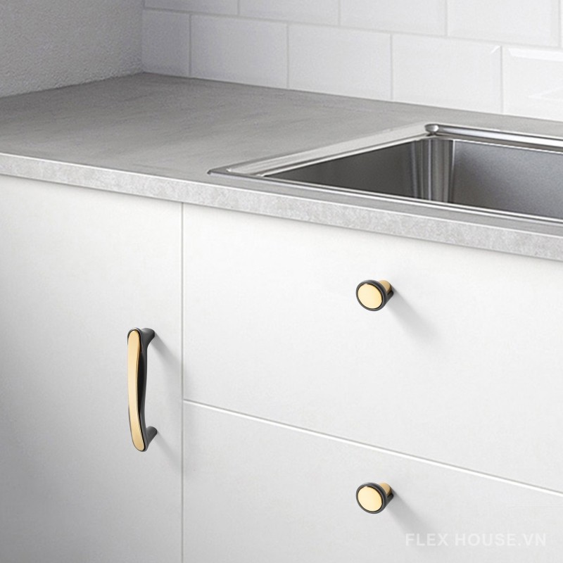 Tay nắm tủ hợp kim kẽm decor cách điệu CH6826