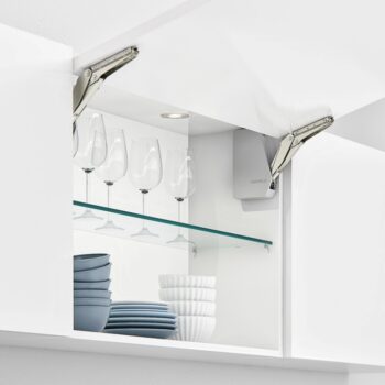 Tay nâng tủ đơn Free flap 1.7 Hafele 372.91.408