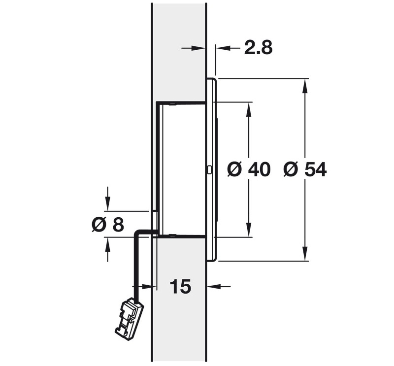 Đèn định hướng điều khiển cảm biến Hafele 833.73.111