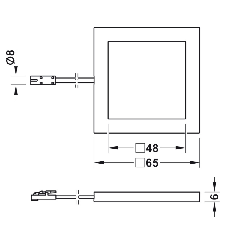 Đèn Led chiếu lắp nổi hệ 24V Hafele 833.77.181