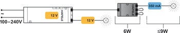 Bộ chuyển đổi 12V sang 350MA Hafele 833.80.912