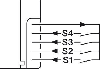 Công tắc Connect gắn tường dùng pin Hafele 850.00.047 6