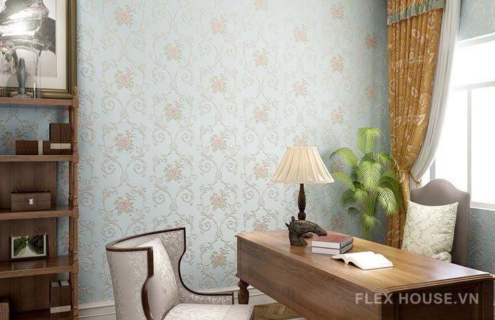Giấy dán tường 3D họa tiết bông hoa tinh tế RMT6425 13