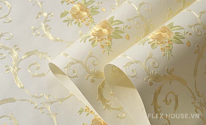 Giấy dán tường 3D họa tiết bông hoa tinh tế RMT6425 10