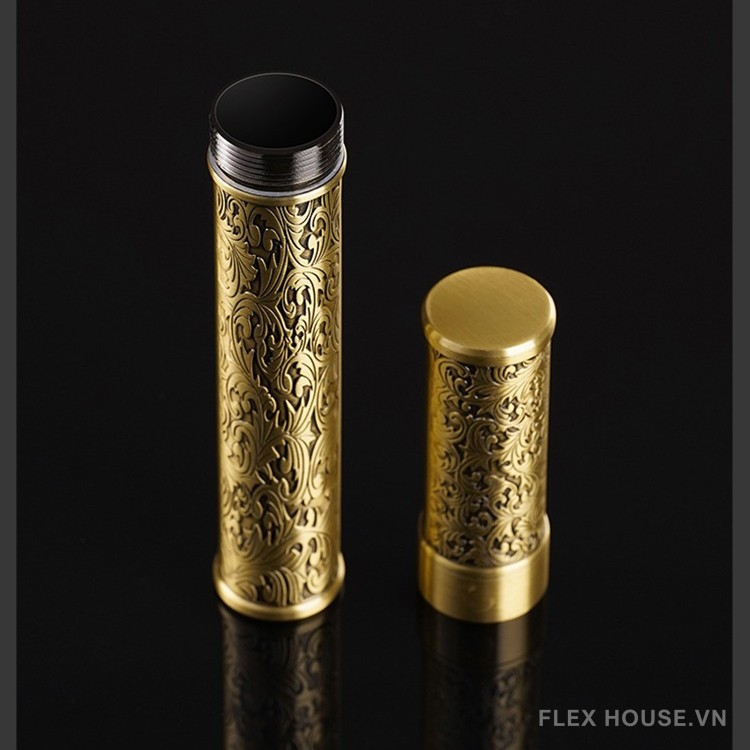 Ống đựng cigar chống nước chạm khắc hoa văn YF612 13