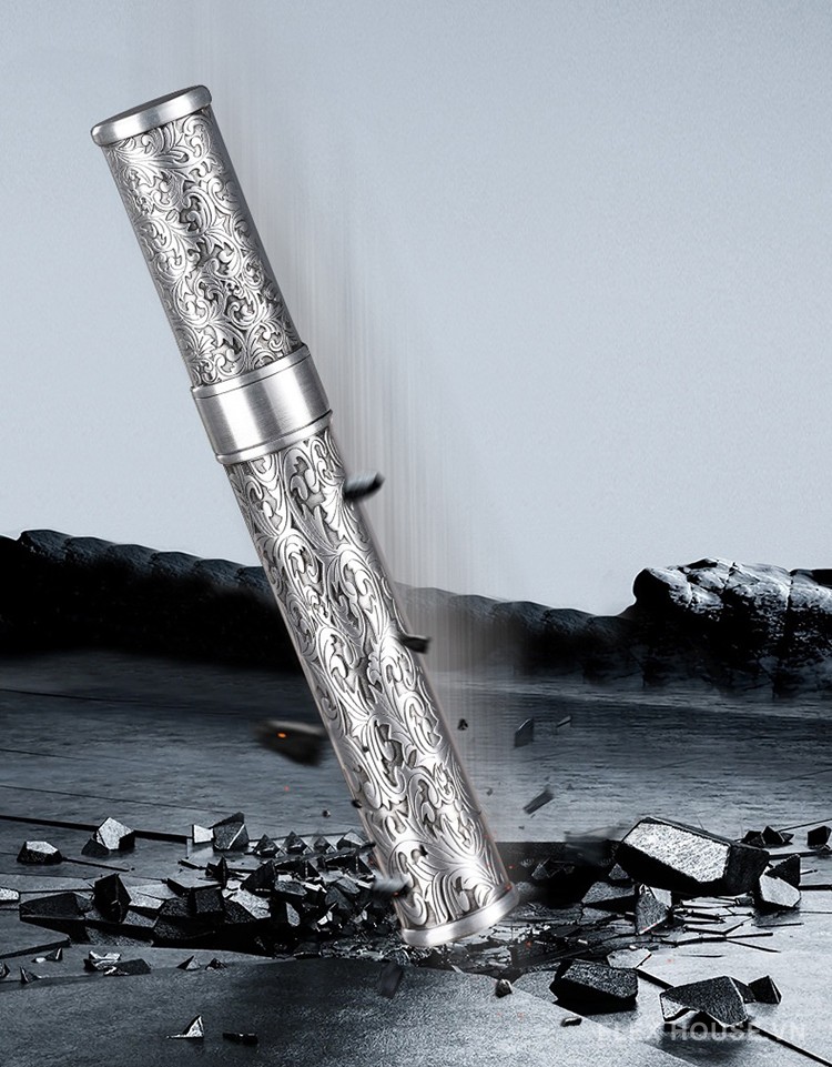 Ống đựng cigar chống nước chạm khắc hoa văn YF612 11