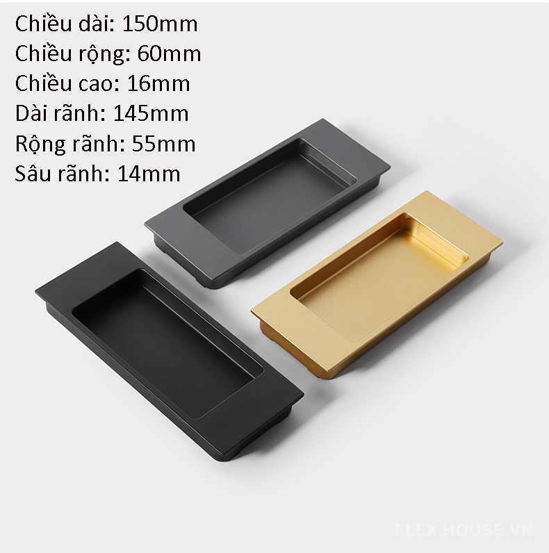 Tay nắm âm tủ áo hợp kim kẽm hiện đại CH7525 7