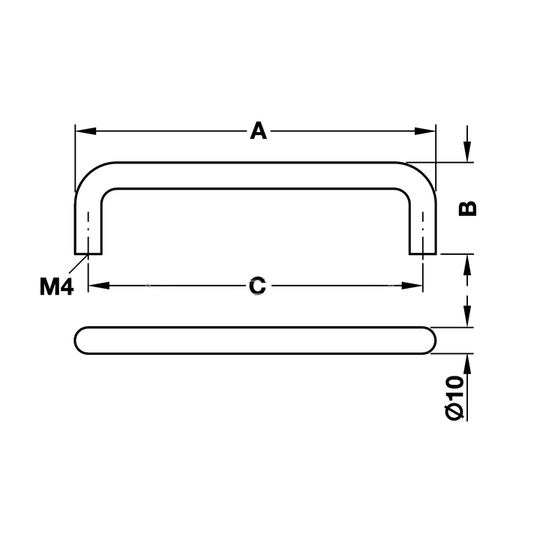 Tay nắm tủ bằng đồng thau mạ vàng Hafele 116.35.804 5