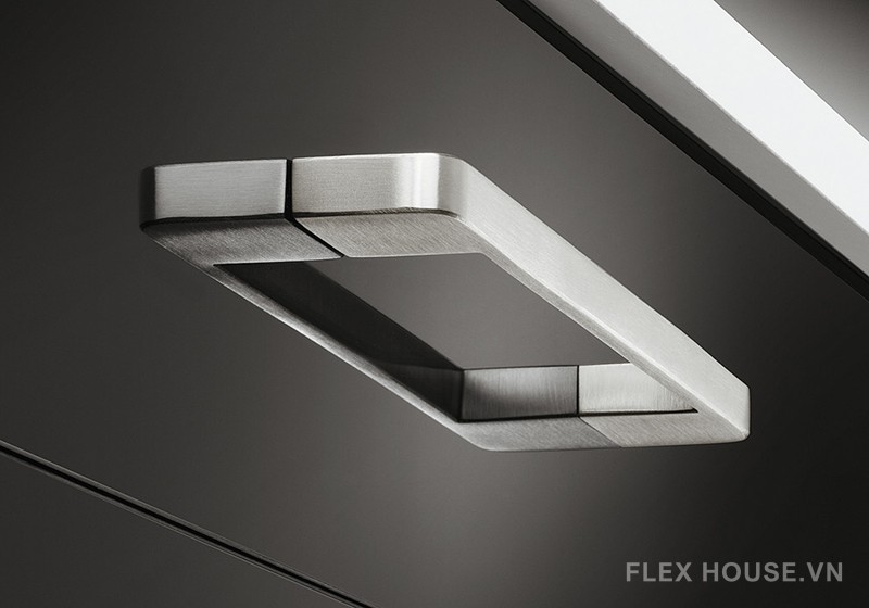 Tay nắm tủ inox mờ hiện đại tối giản Hafele 100.45.082 4