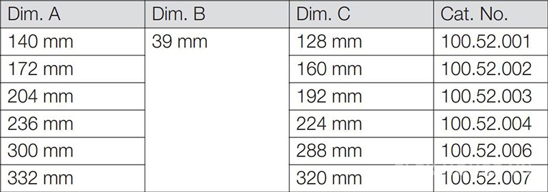 Tay nắm tủ quần áo bằng inox hiện đại Hafele 100.52.00 6