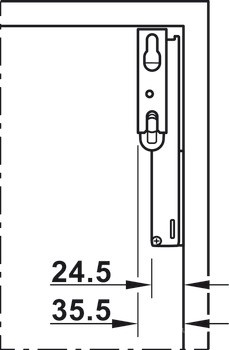 Thông số Tay nâng Free Space 1.11 loại F Hafele 372.27.704