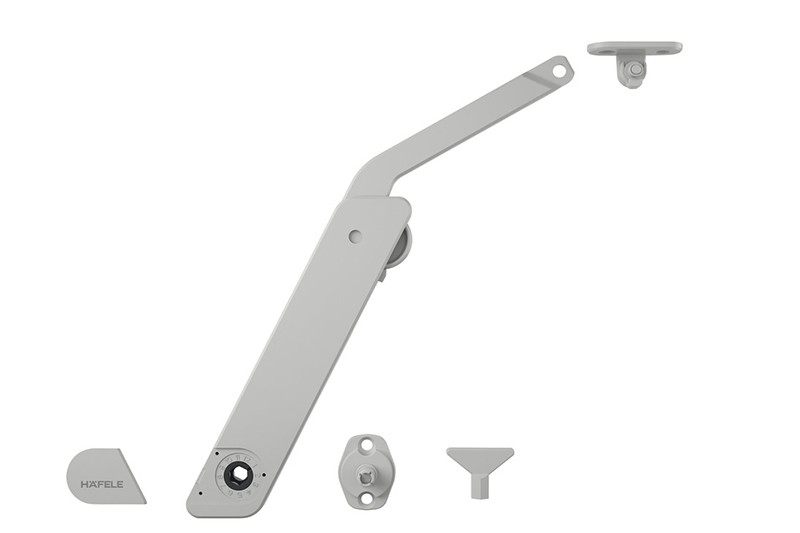 Tay nâng Free flap H 1.5 bên trái màu xám Hafele 372.39.631 3