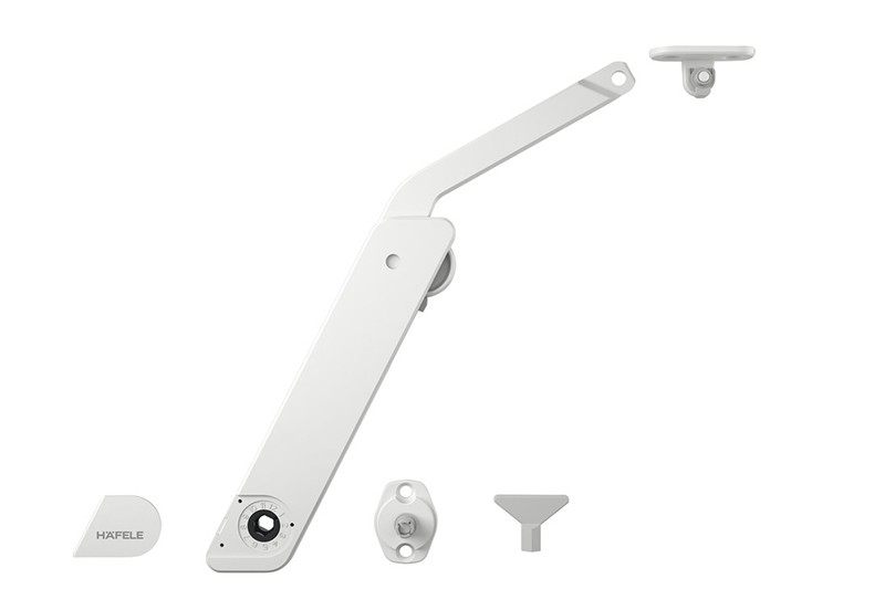 Tay nâng Hafele Free Flap trắng lắp phải 372.39.830 3