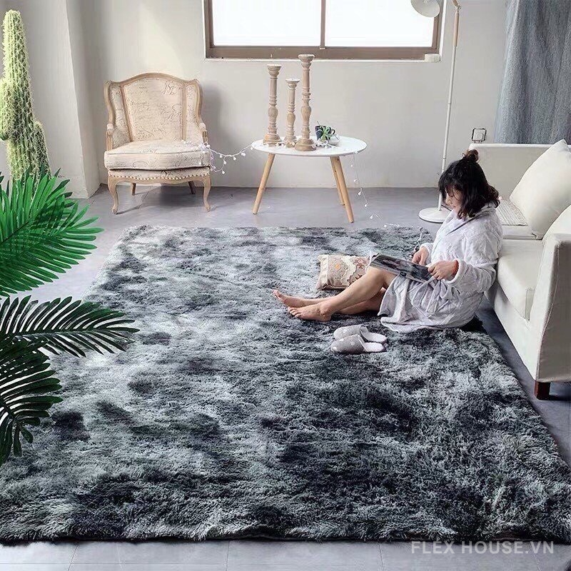 Thảm lông trải sàn phòng khách
