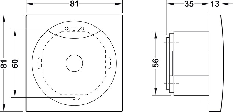 Thiết bị kiểm soát cửa WT210 có BLE Hafele 917.91.088 5