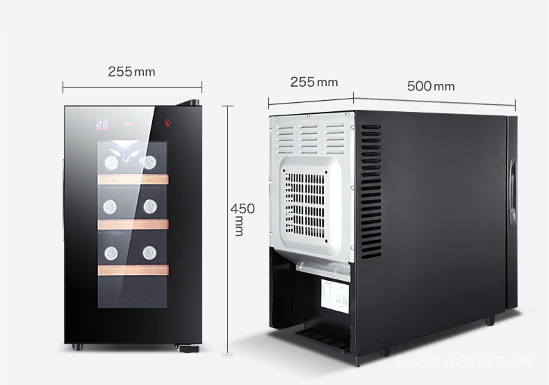 Tủ bảo quản rượu vang mini 8 chai Laptinc LTC24D 9