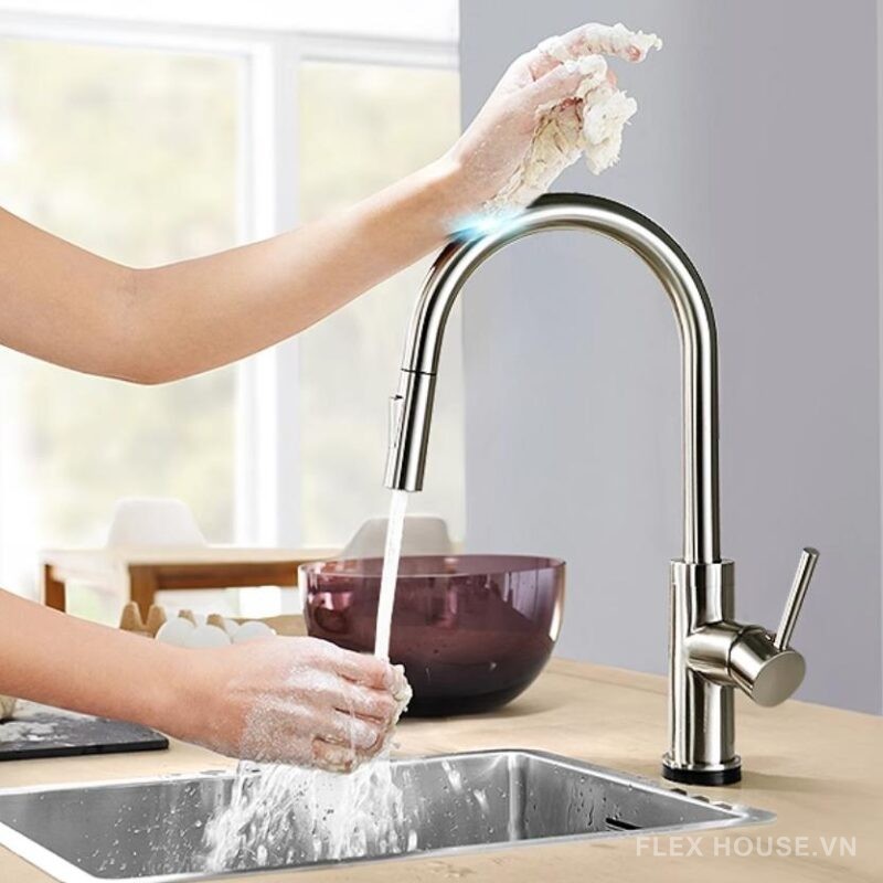 Vòi nước nóng lạnh cảm ứng Durad kiểu Đức DL6005 1
