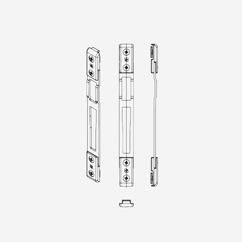 Điểm khóa cửa nhôm 22mm Hafele 972.05.169