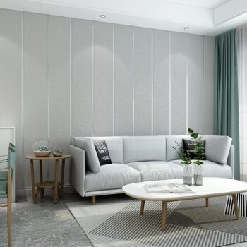 Giấy dán tường 3D giả da viền đơn sang trọng RMT050
