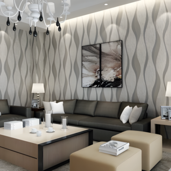 Giấy dán tường cao cấp họa tiết lượn sóng RMT261