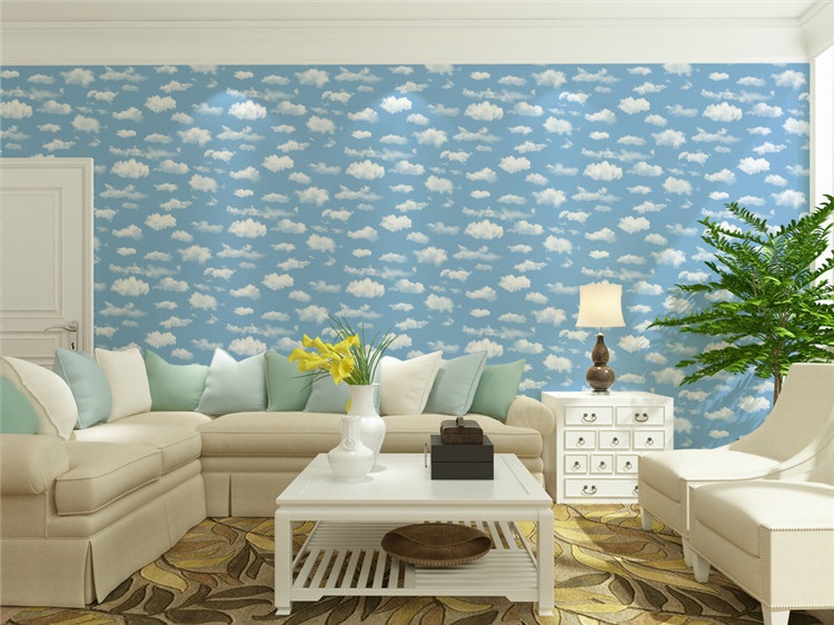 Giấy dán tường đám mây decor phòng trẻ em RMT747
