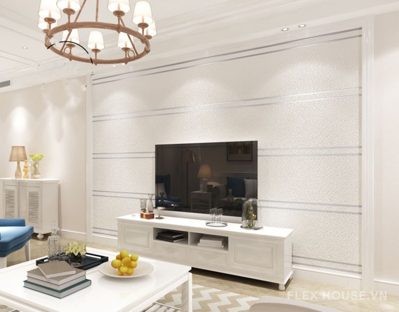 Giấy dán tường phòng ăn viền đôi trang nhã RMT773