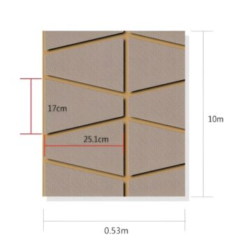 Giấy dán tường phòng khách 3D họa tiết hình học RMT500