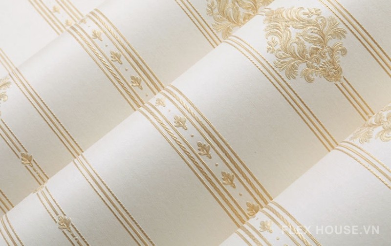 Giấy dán tường phòng khách hoa văn hoàng gia RMT2188