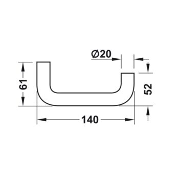 Khóa cửa điện tử bên ngoài màu xám Hafele 917.63.505