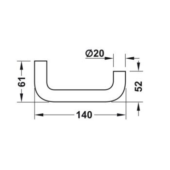 Khóa cửa điện tử màu đồng mặt ngoài Hafele 917.63.506