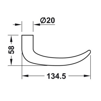 Khóa cửa điện tử núm vặn bên trong Hafele 917.63.011