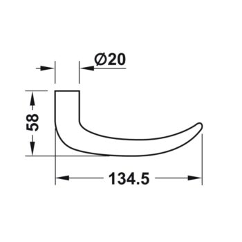 Khóa cửa khách sạn điện tử mặt ngoài Hafele 917.63.511