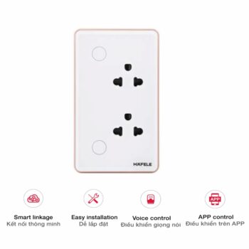 Ổ cắm âm tường nhựa ABS thông minh Hafele 820.71.007