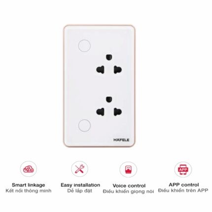 Ổ cắm âm tường nhựa ABS thông minh Hafele 820.71.007