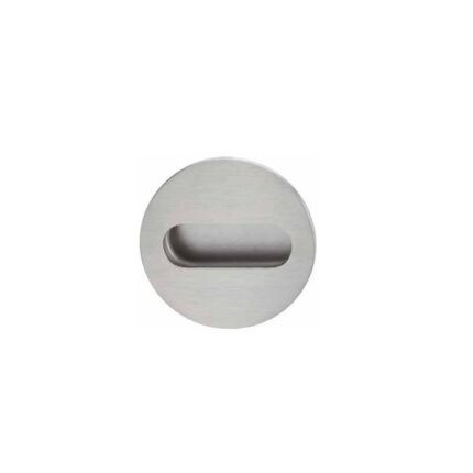 Tay nắm âm tủ inox mờ hình tròn Hafele 152.54.001