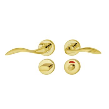 Tay nắm gạt WC inox màu đồng bóng Hafele 903.83.264