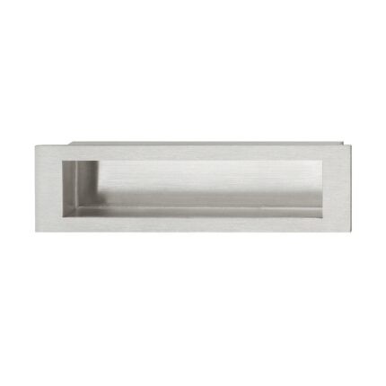 Tay nắm tủ áo inox lắp âm màu xám Hafele 152.52.000
