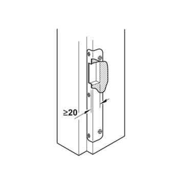 Thân khoá cửa điện tử DT700 cao cấp Hafele 917.81.781