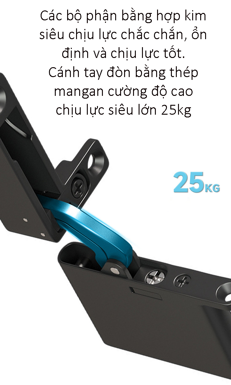 Bản lề âm tủ giảm chấn cho cánh kính khung nhôm ADHTO1 9