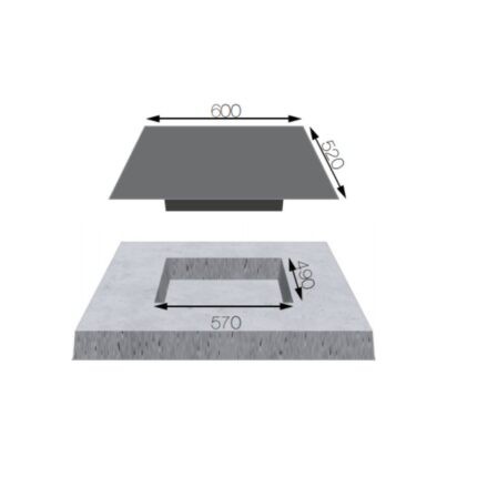 Kích thước Bếp từ cảm ứng 3 vùng nấu KAFF KF-SQ5463I Fabio