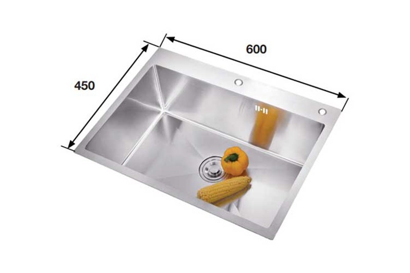 Chậu rửa bát Inox âm 1 hộc KAFF KF-HM6045 8