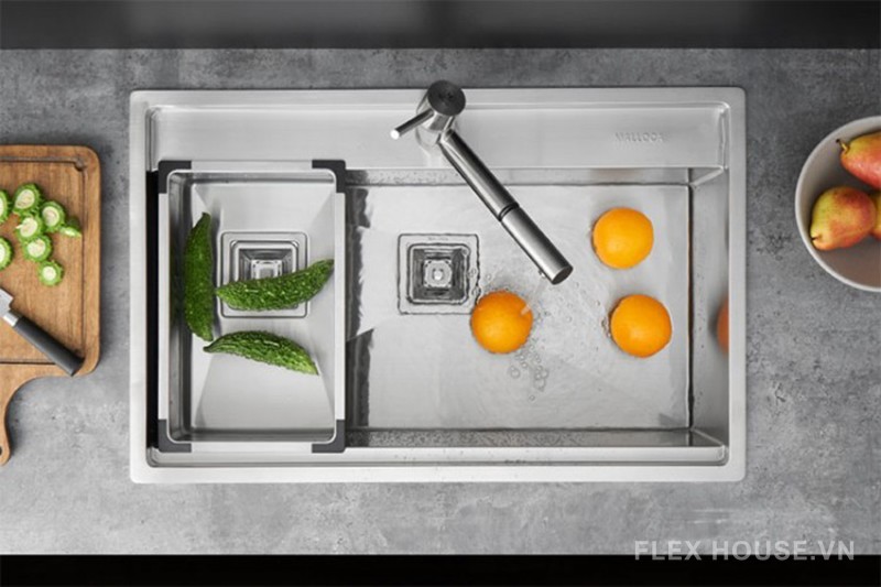 Chậu rửa bát Inox âm 1 hộc KAFF KF-HM6045 5