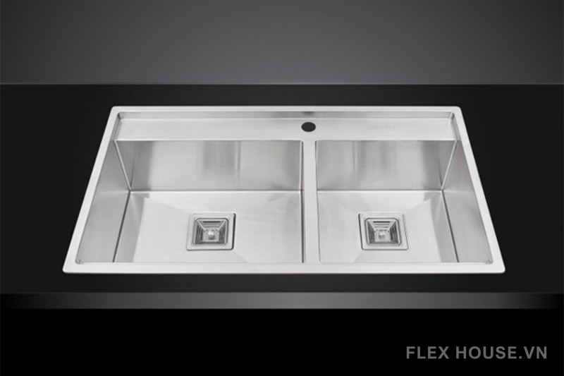 Chậu rửa bát âm inox 2 hố KAFF KF-HMS9050 8